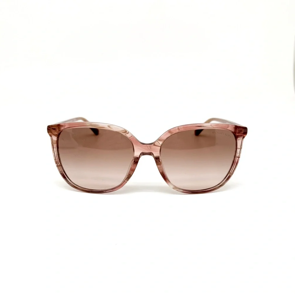 Michael Kors Pink and Brown Sunglasses with Oversized Frame Women